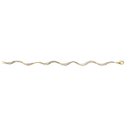 Maison de la Bijouterie Bracelet femme fantaisie oxydes de zirconium plaqué or YU006YZV | Femme Bracelet