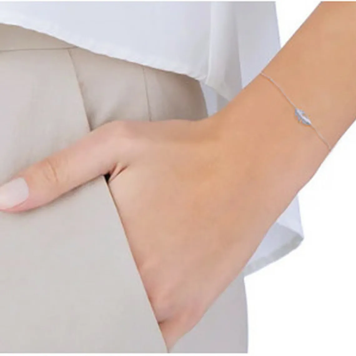 Maison de la Bijouterie Bracelet Femme fantaisie oxyde de zirconium Argent VWZW34ZV | Femme Bracelet