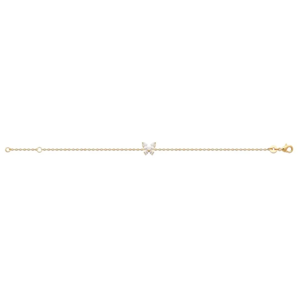 Maison de la Bijouterie Bracelet femme fantaisie oxyde de zirconium plaqué or UW3VV3ZV | Femme Bracelet