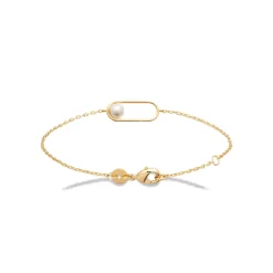 Maison de la Bijouterie Bracelet femme fantaisie perle d'imitation plaqué or UW3VWVZV | Femme Bracelet
