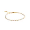 Maison de la Bijouterie Bracelet femme fantaisie perles blanches plaqué or UW3430ZV | Femme Bracelet