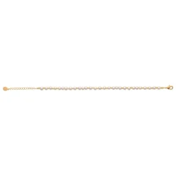 Maison de la Bijouterie Bracelet femme fantaisie perles blanches plaqué or UW3430ZV | Femme Bracelet