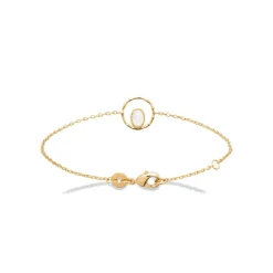 Maison de la Bijouterie Bracelet femme fantaisie pierre de lune plaqué or UW33Y3ZV | Femme Bracelet