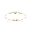 Maison de la Bijouterie Bracelet femme fantaisie pierre bleue plaqué or UW3WUYZV | Femme Bracelet