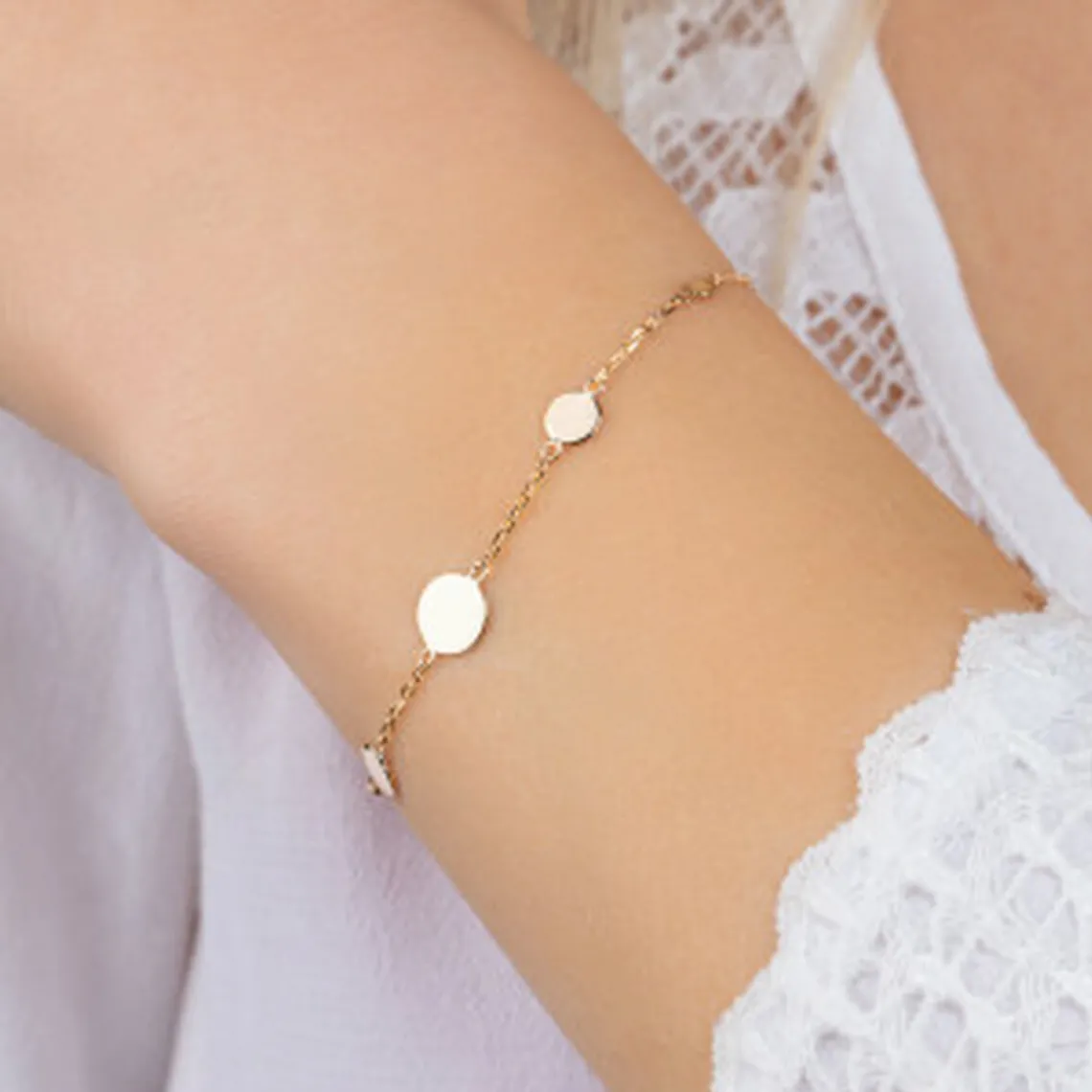Maison de la Bijouterie Bracelet Femme fantaisie plaqué or UYZ4U4ZV | Femme Bracelet