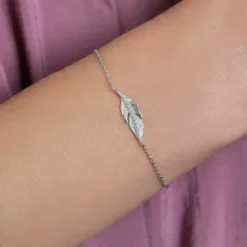Maison de la Bijouterie Bracelet Femme fantaisie plume Argent WYZ353ZV | Femme Bracelet