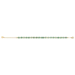 Maison de la Bijouterie Bracelet femme fantaisie quartzite vert plaqué or UW34Y5ZV | Femme Bracelet