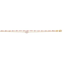 Maison de la Bijouterie Bracelet femme fantaisie quartz rose plaqué or UW3Y3WZV | Femme Bracelet