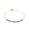 Maison de la Bijouterie Bracelet femme fantaisie rubis zoisite plaqué or UW3VWWZV | Femme Bracelet