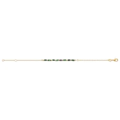 Maison de la Bijouterie Bracelet femme fantaisie rubis zoisite plaqué or UW3VWWZV | Femme Bracelet
