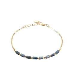 Maison de la Bijouterie Bracelet femme fantaisie sodalites bleues plaqué or UW3VW6ZV | Femme Bracelet