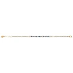 Maison de la Bijouterie Bracelet femme fantaisie sodalites bleues plaqué or UW3VW6ZV | Femme Bracelet