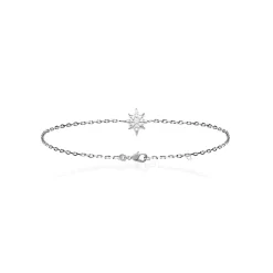 Maison de la Bijouterie Bracelet Femme fantaisie étoile Oxyde argent VWZW6YZV | Femme Bracelet