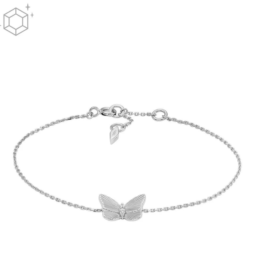 Fossil Bijoux Bracelet Femme Butterflies - JFS00620040 Acier Argent | Femme Bracelet