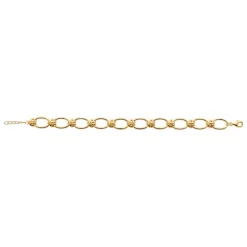 Maison de la Bijouterie Bracelet femme grosse maille fantaisie plaqué or UYZUUZZV | Femme Bracelet