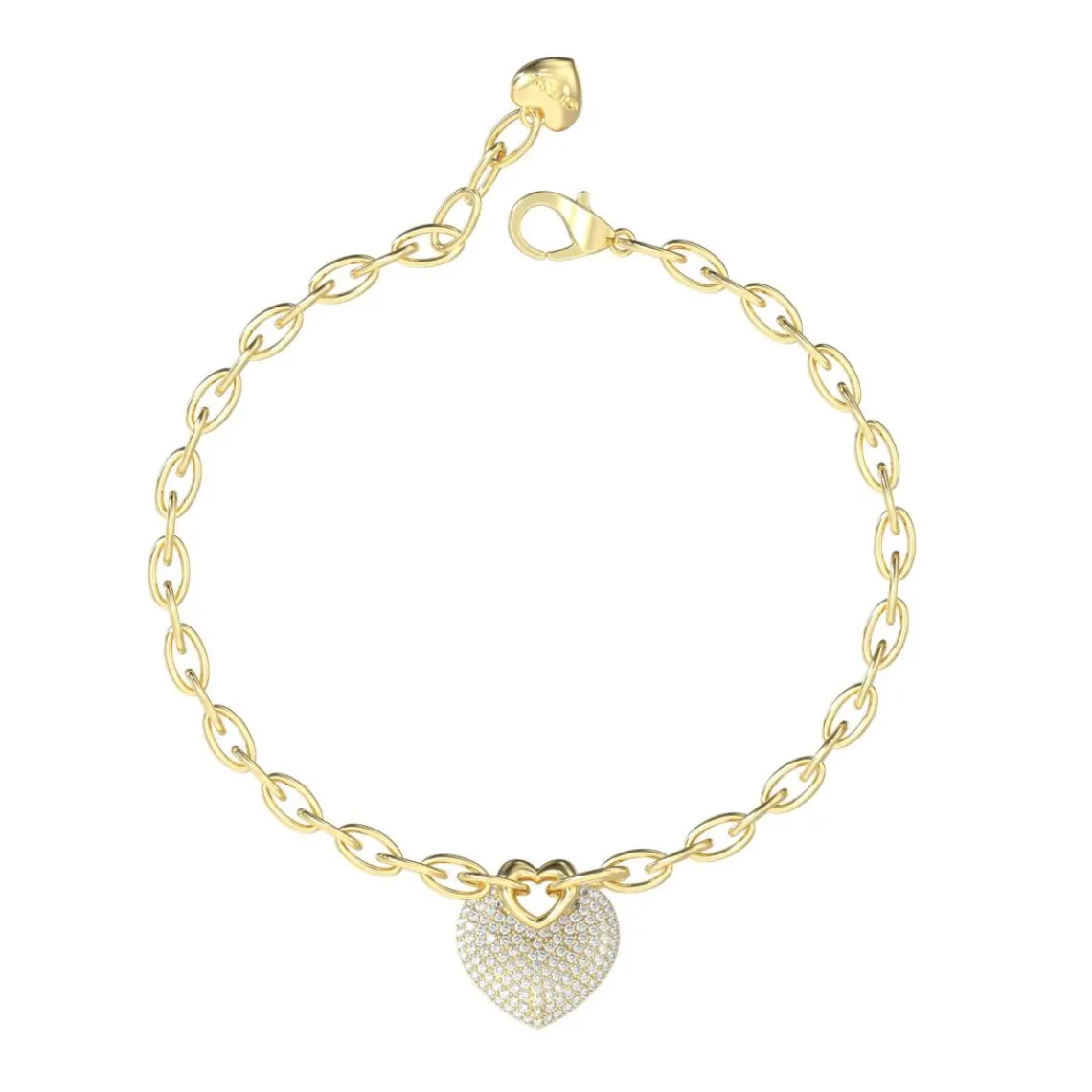 Guess Bijoux Bracelet Femme Crazy In Love JUBB05214JWYGS Acier Doré | Femme Bracelet