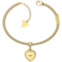 Guess Bijoux Bracelet Femme - FINE HEART JUBB01422JWYGS Acier Doré | Femme Bracelet