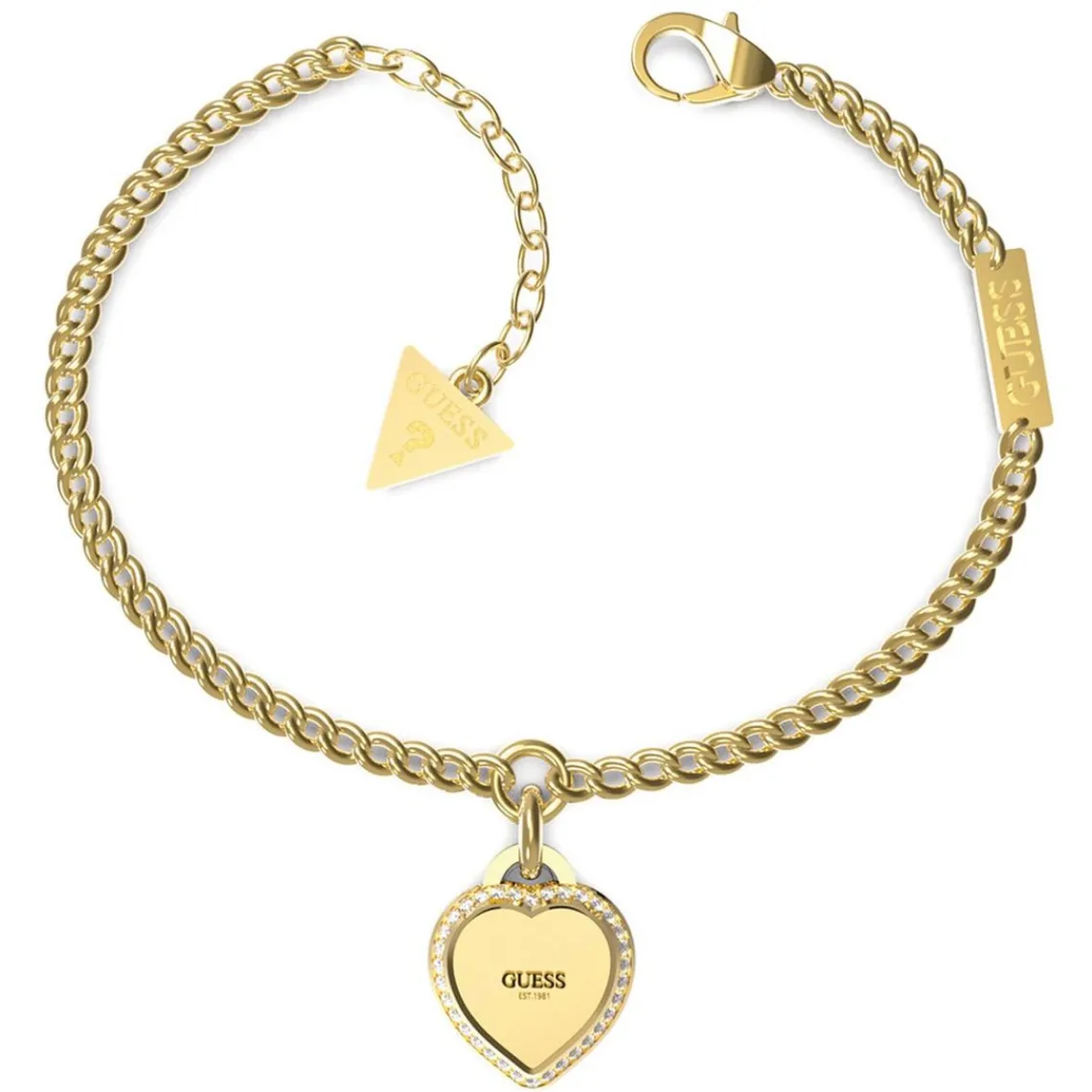 Guess Bijoux Bracelet Femme - FINE HEART JUBB01422JWYGS Acier Doré | Femme Bracelet