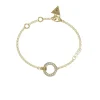 Guess Bijoux Bracelet Femme JUBB03162JWYGS - CIRCLE LIGHTS Acier Doré | Femme Bracelet