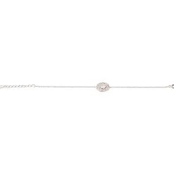 Kosma Paris Bracelet Femme Dentelle - Argenté Blanc | Femme Bracelet