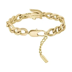 Lacoste Bracelet Femme Crocodile - 2040374 Acier Doré | Femme Bracelet