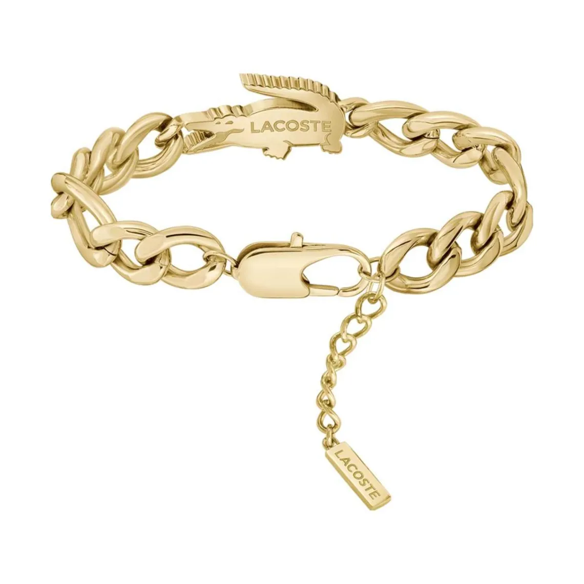 Lacoste Bracelet Femme Crocodile - 2040374 Acier Doré | Femme Bracelet