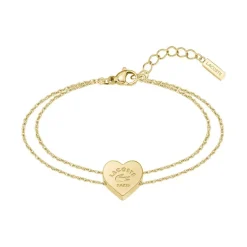 Lacoste Bracelet Femme Love My Croc - 2040400 Acier Doré | Femme Bracelet
