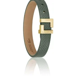 Lacoste Bracelet Femme Lura - 2040218 CUIR Doré, Vert | Femme Bracelet