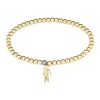 Lacoste Bracelet Femme Orbe - 2040334 Acier Doré Ajustable Circonference Interieure 165 Mm | Femme Bracelet