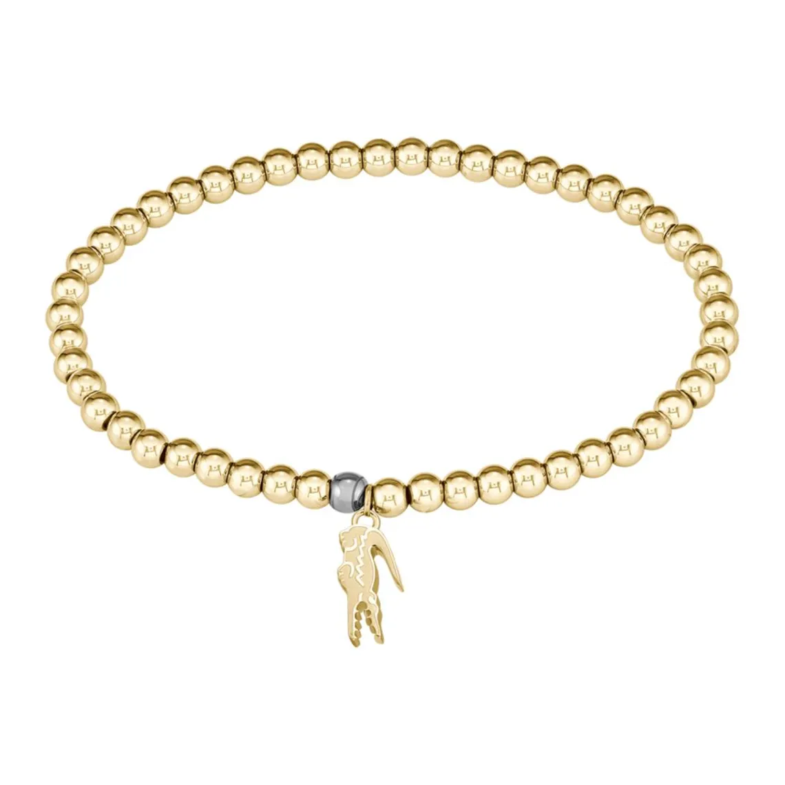 Lacoste Bracelet Femme Orbe - 2040334 Acier Doré Ajustable Circonference Interieure 165 Mm | Femme Bracelet