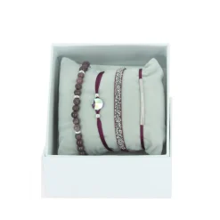 Les Interchangeables Bracelet Femme A57046 - Strass Box Fabric 4 | Femme Bracelet