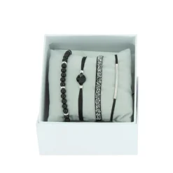 Les Interchangeables Bracelet Femme - A56393 Strass Box Fabric 4 | Femme Bracelet