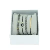 Les Interchangeables Bracelet Femme A56384 - Strass Box Fabric 4 | Femme Bracelet