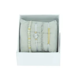 Les Interchangeables Bracelet Femme - A56378 Strass Box Fabric 4 | Femme Bracelet