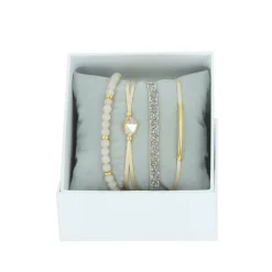 Les Interchangeables Bracelet Femme - A56374 Strass Box Fabric 4 | Femme Bracelet