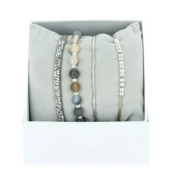 Les Interchangeables Bracelet Femme A85388 - Strass Box Jonc Fil | Femme Bracelet