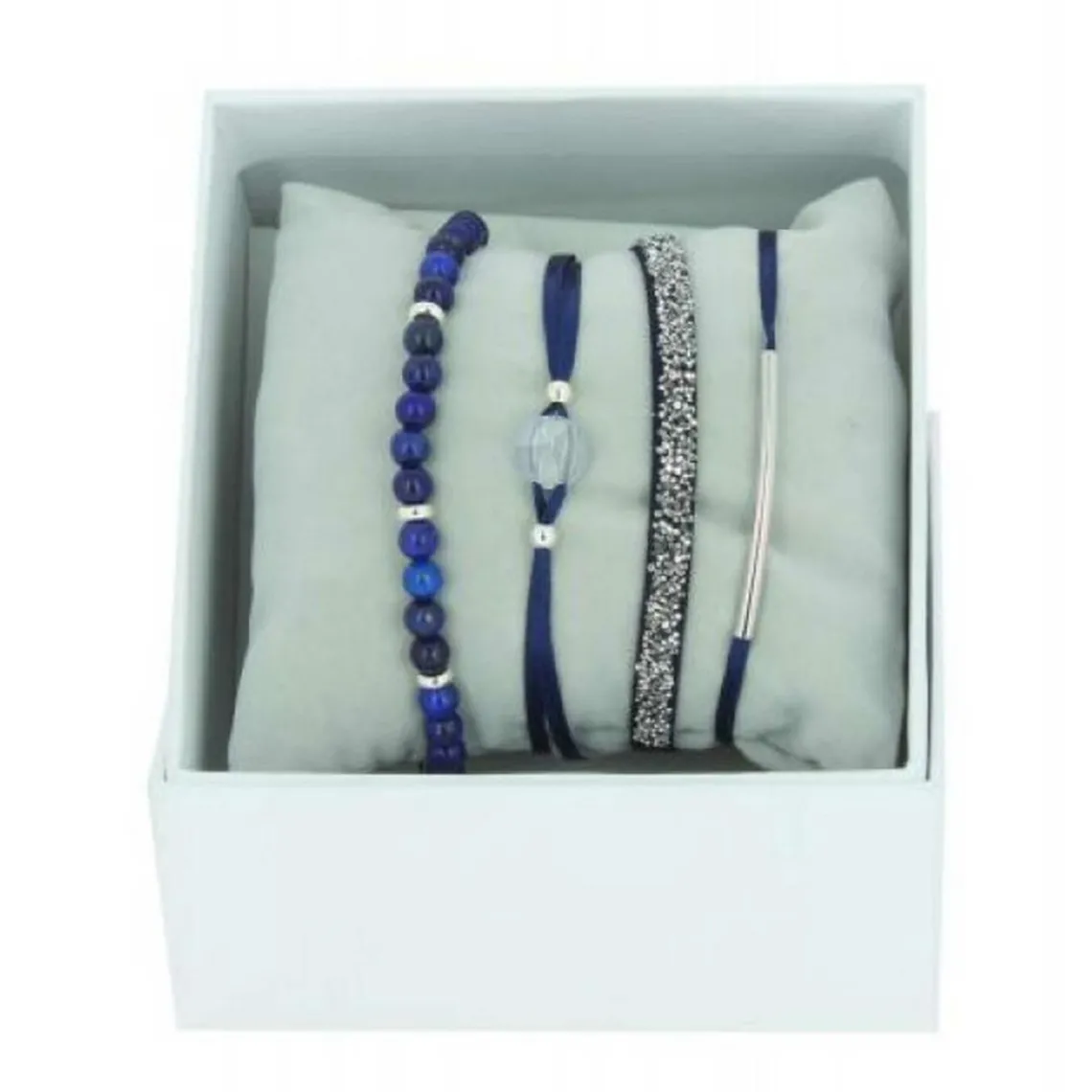 Les Interchangeables Bracelet Femme - A56391 Strass Box Fabric 4 | Femme Bracelet