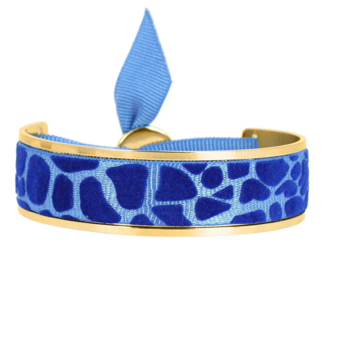Les Interchangeables Bracelet Femme - A88574 Jonc Ruban 12mm MV Girafe | Femme Bracelet