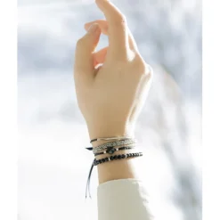 Les Interchangeables Bracelet Femme - A56383 Strass Box Fabric 4 | Femme Bracelet
