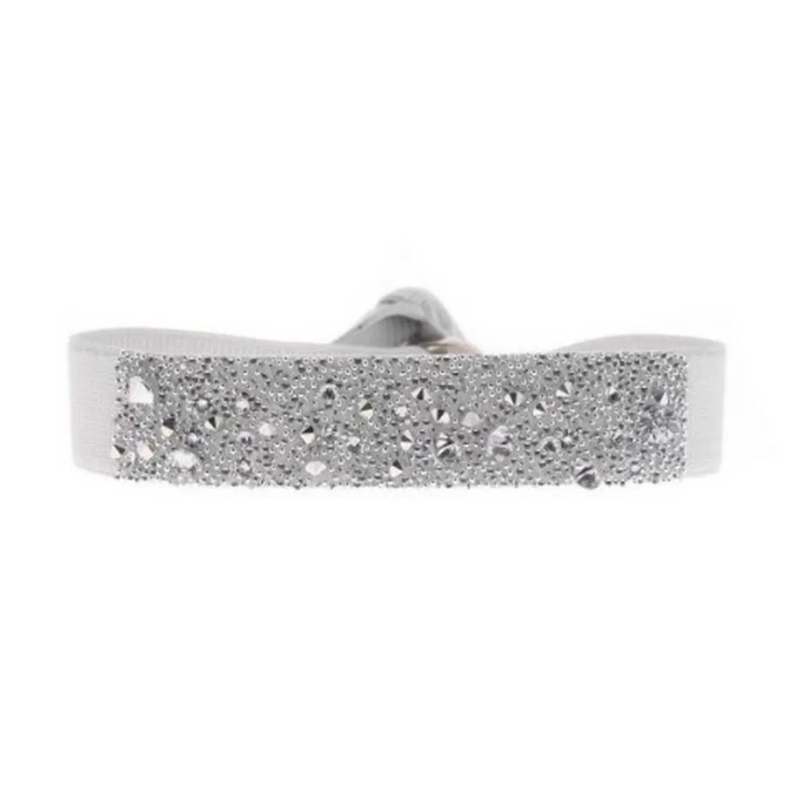 Les Interchangeables Bracelet Femme - BRACELET CRISTAL MEDLEY BLANC GRIS | Femme Bracelet