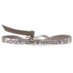 Les Interchangeables Bracelet Femme - Bracelet Ultra Fine Rocks Marron Taupe | Femme Bracelet