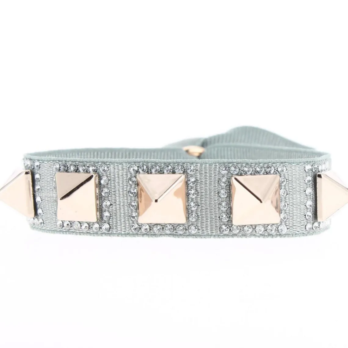 Les Interchangeables Bracelet Femme - Bracelet Pyramide 8 Gris Clair | Femme Bracelet