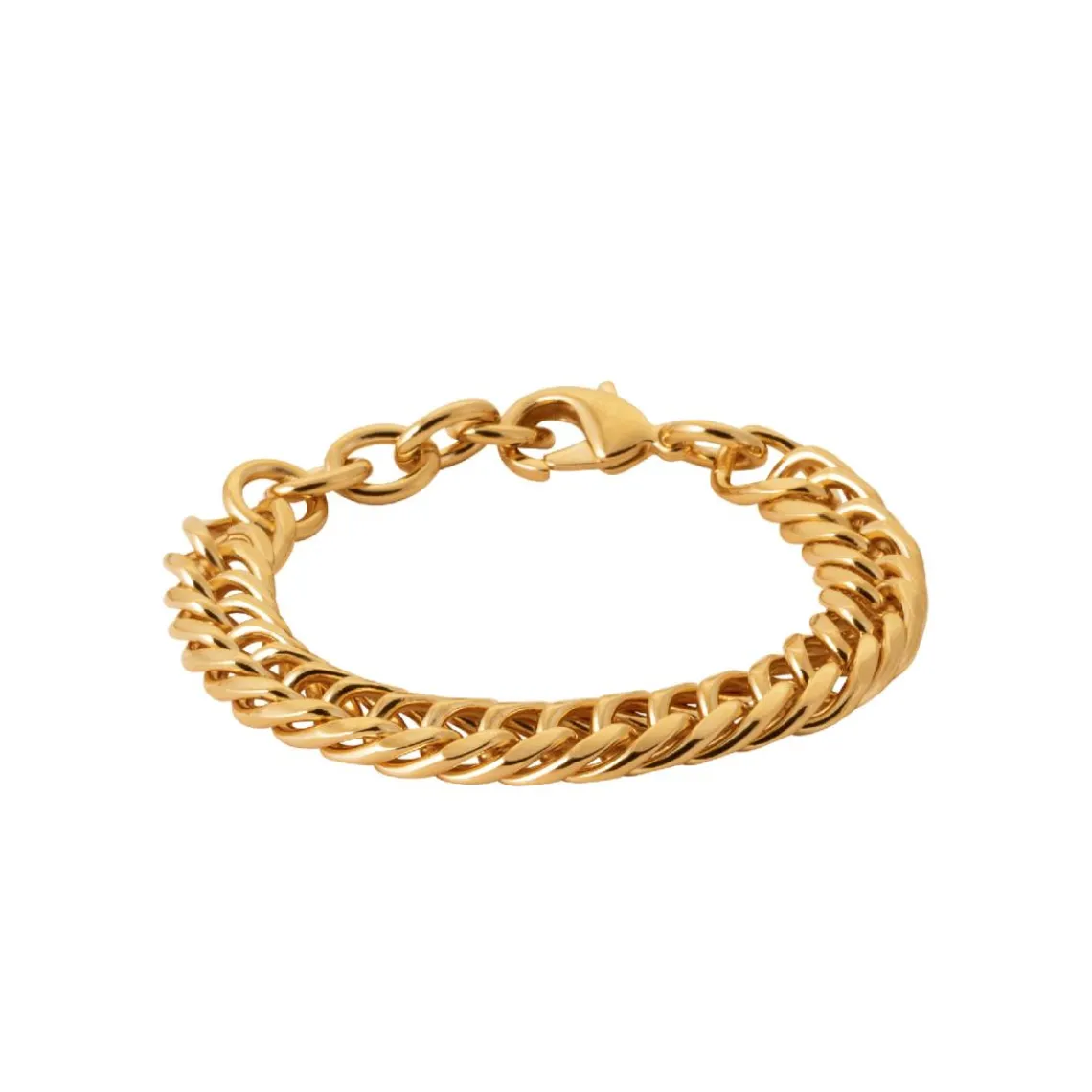 Maison de la Bijouterie Bracelet femme maille fantaisie plaqué or YU0UUUZU | Femme Bracelet