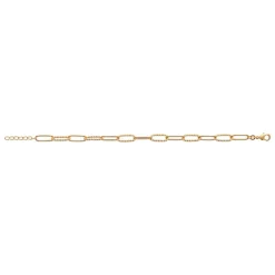 Maison de la Bijouterie Bracelet femme maille fantaisie plaqué or UYZUW5ZV | Femme Bracelet