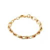 Maison de la Bijouterie Bracelet femme maille fantaisie plaqué or UYZU44ZV | Femme Bracelet