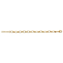 Maison de la Bijouterie Bracelet femme maille fantaisie plaqué or UYZU44ZV | Femme Bracelet