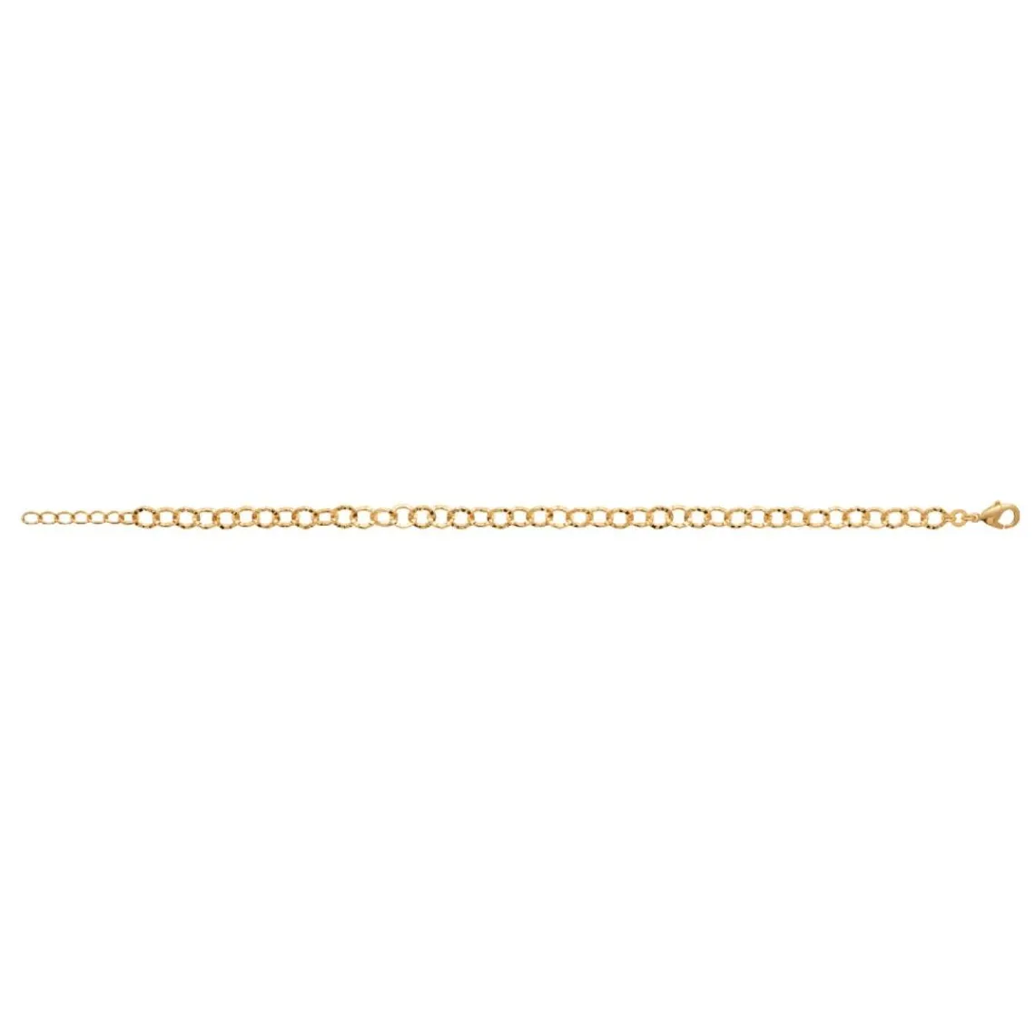 Maison de la Bijouterie Bracelet femme maille ronds fantaisie plaqué or YUZ0ZWZV | Femme Bracelet