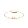 Maison de la Bijouterie Bracelet femme maillon ovale plaqué or UYZWUVZV | Femme Bracelet