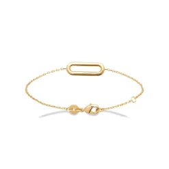 Maison de la Bijouterie Bracelet femme maillon ovale plaqué or UYZWUVZV | Femme Bracelet