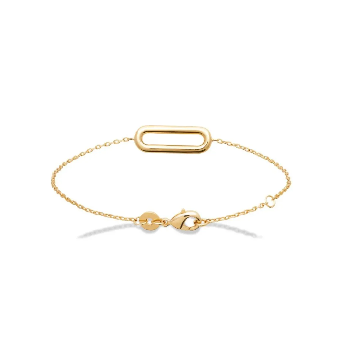 Maison de la Bijouterie Bracelet femme maillon ovale plaqué or UYZWUVZV | Femme Bracelet
